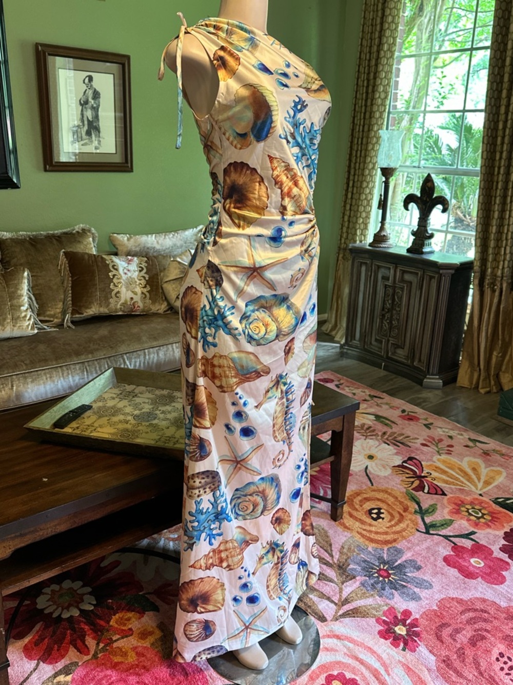 Sonya Oceanic Print Swim Sarong - Picture 2 of 11